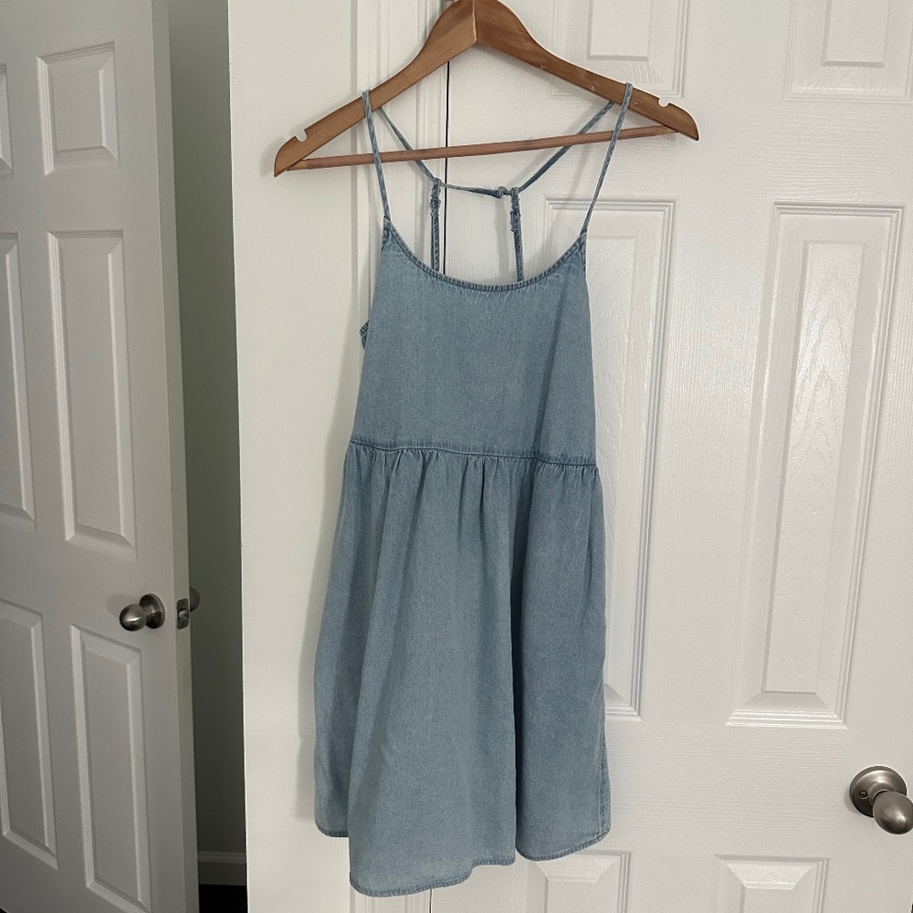 Short Denim Dress XS